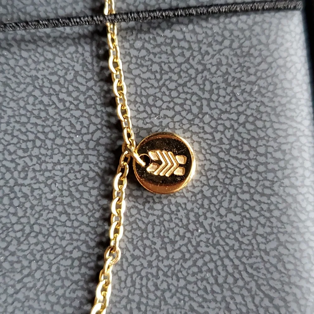Gold Necklace Brass and Unity - Picture 3 of 3